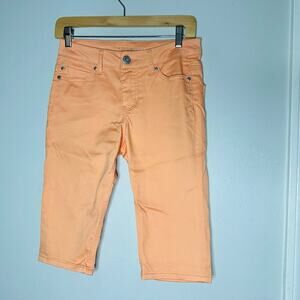 LIVERPOOL Women’s Light Sherbet Orange Prudence Pedal Pusher Jeans Size 2
